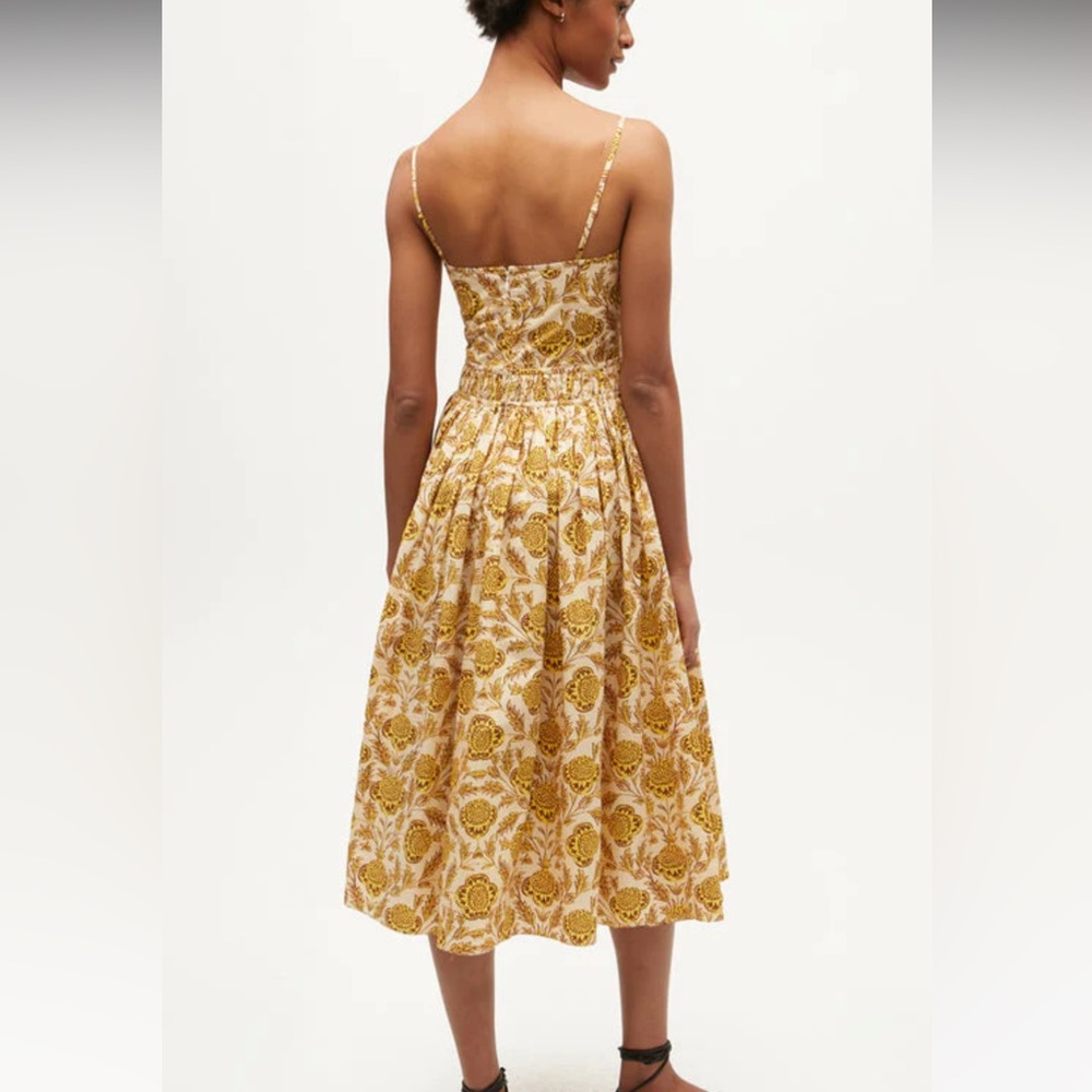 Rhode Resort Katrina Dress Sz 12 Floral Midi NWT - Picture 2 of 12